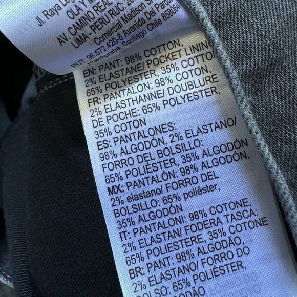 Dc Shoes Men’s Grey Pants Straight Fit Style Size 30x30 Skater Cotton Blend - Picture 11 of 12